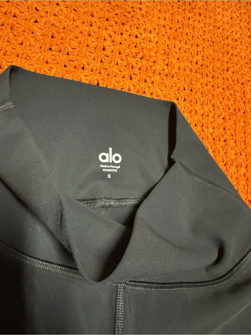 ALO Yoga Black High-Waist Distressed Leggings